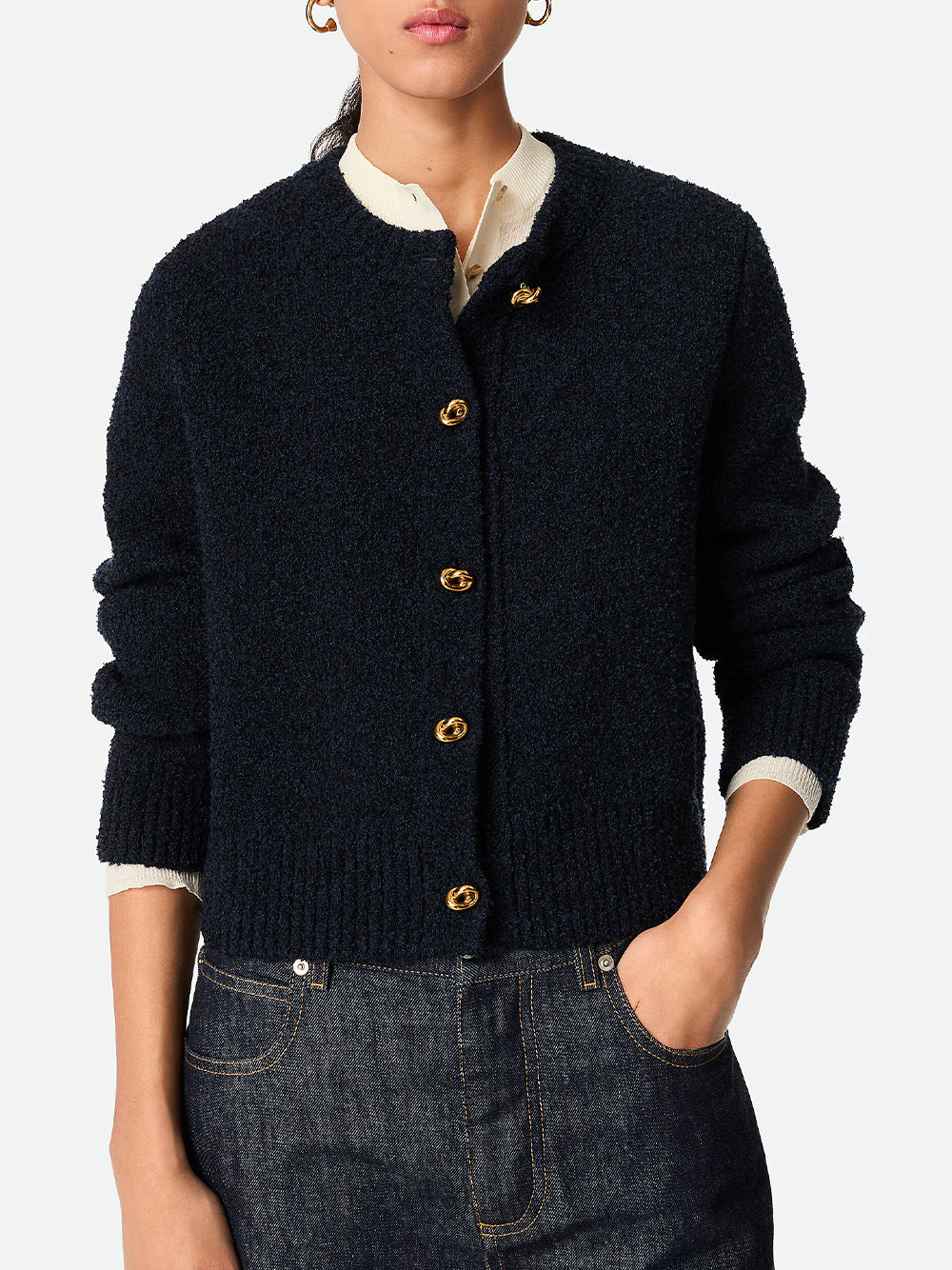 Wool Bouclé Cardigan