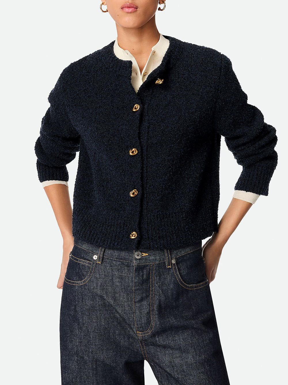 Wool Bouclé Cardigan
