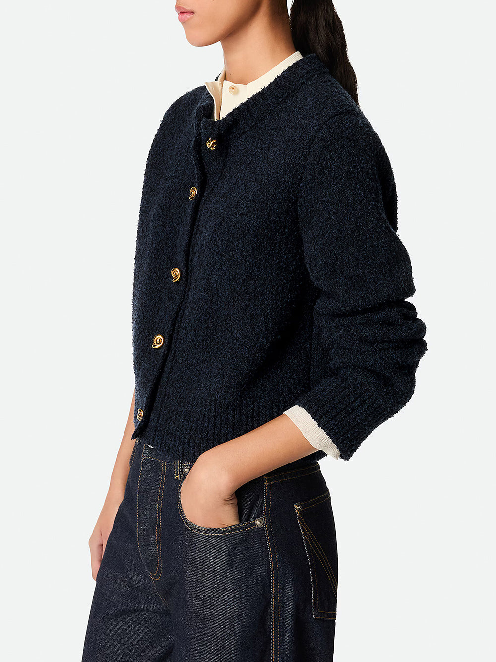 Wool Bouclé Cardigan