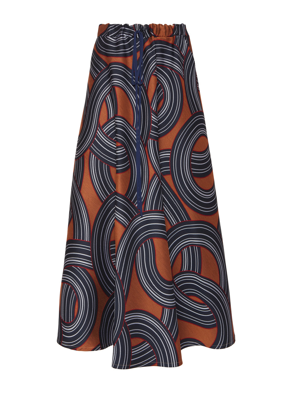 Drawstring Midi Skirt