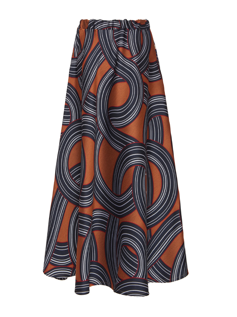 Drawstring Midi Skirt
