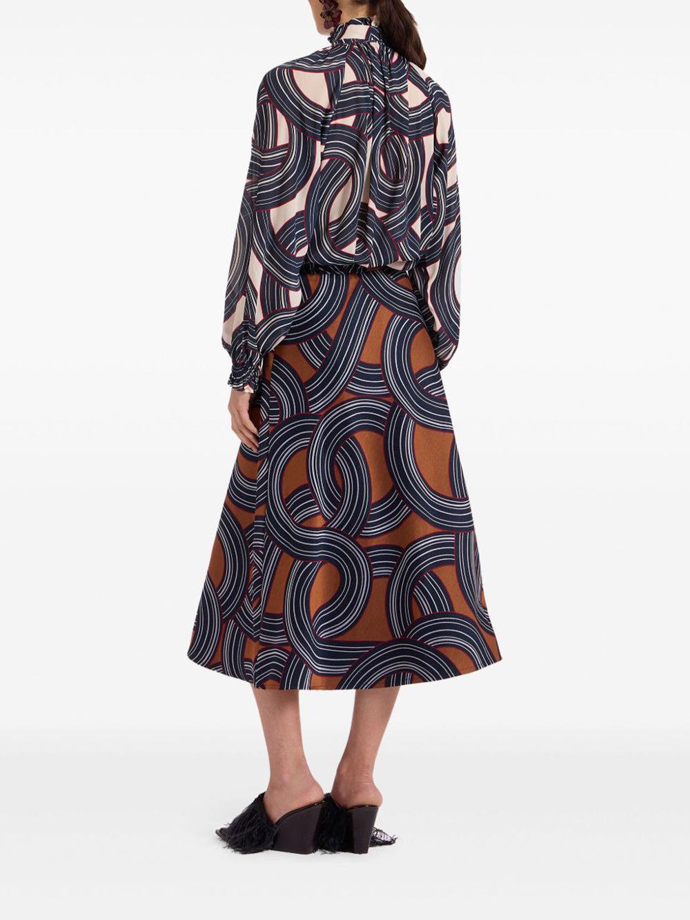 Drawstring Midi Skirt