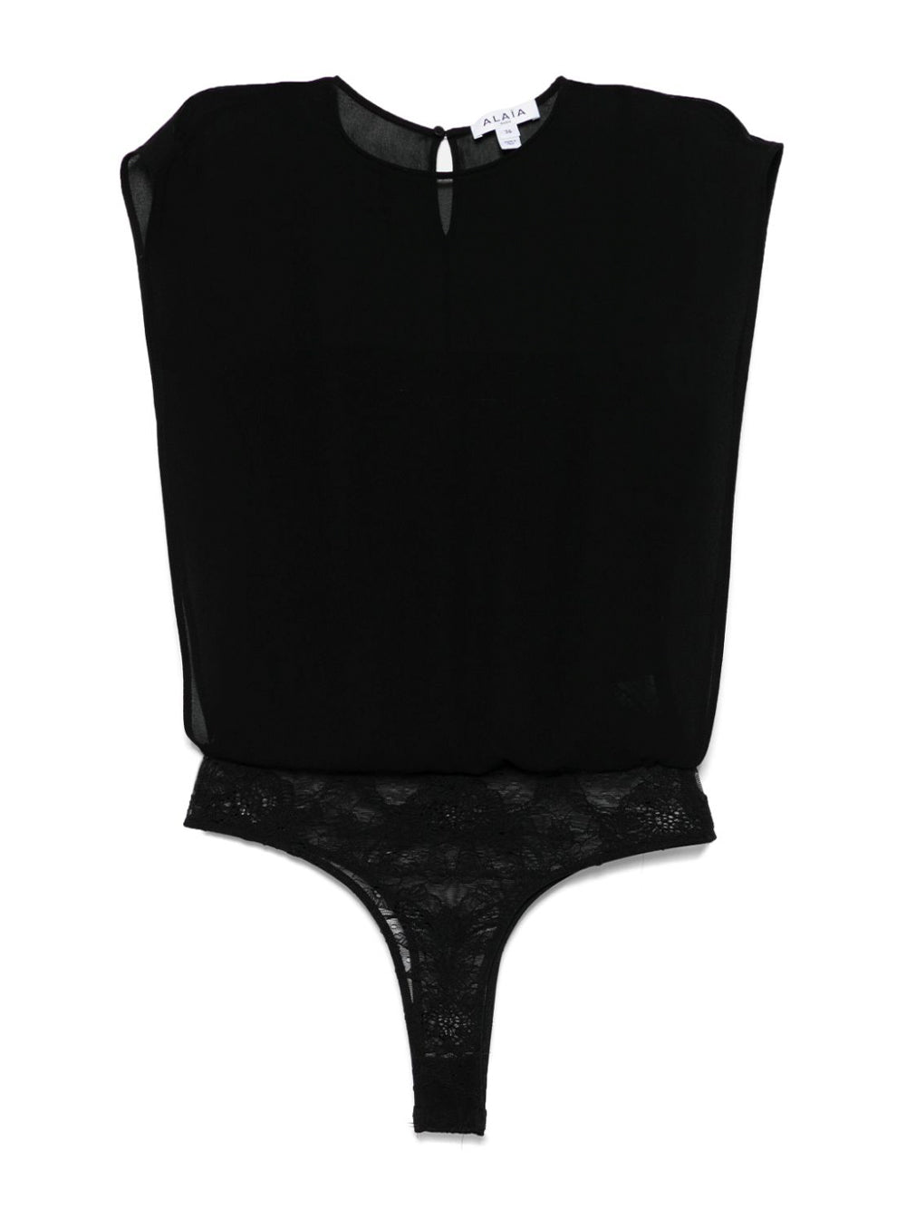 Layered Lace and Georgette Bodysuit