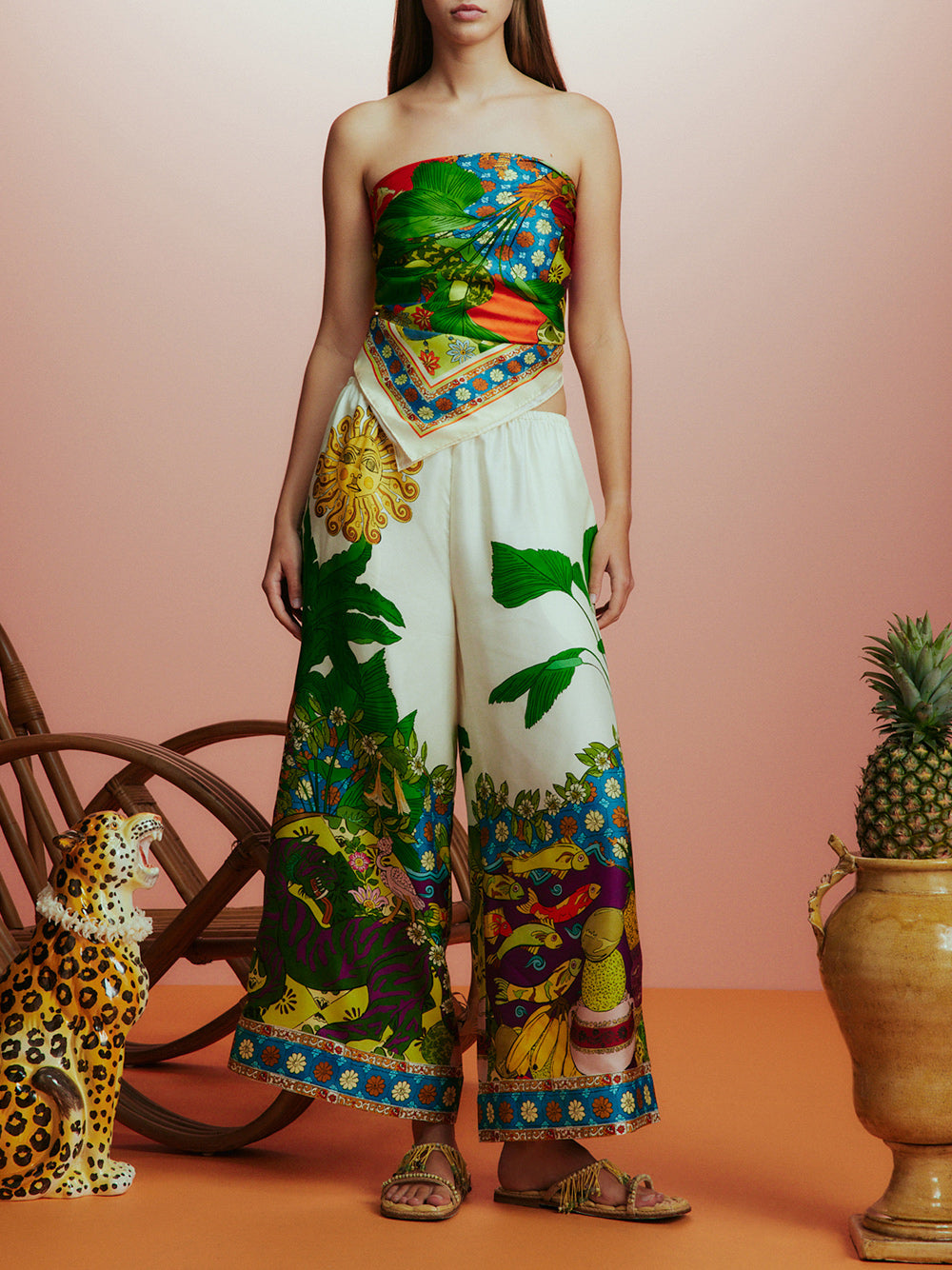 Tiger Silk Pants