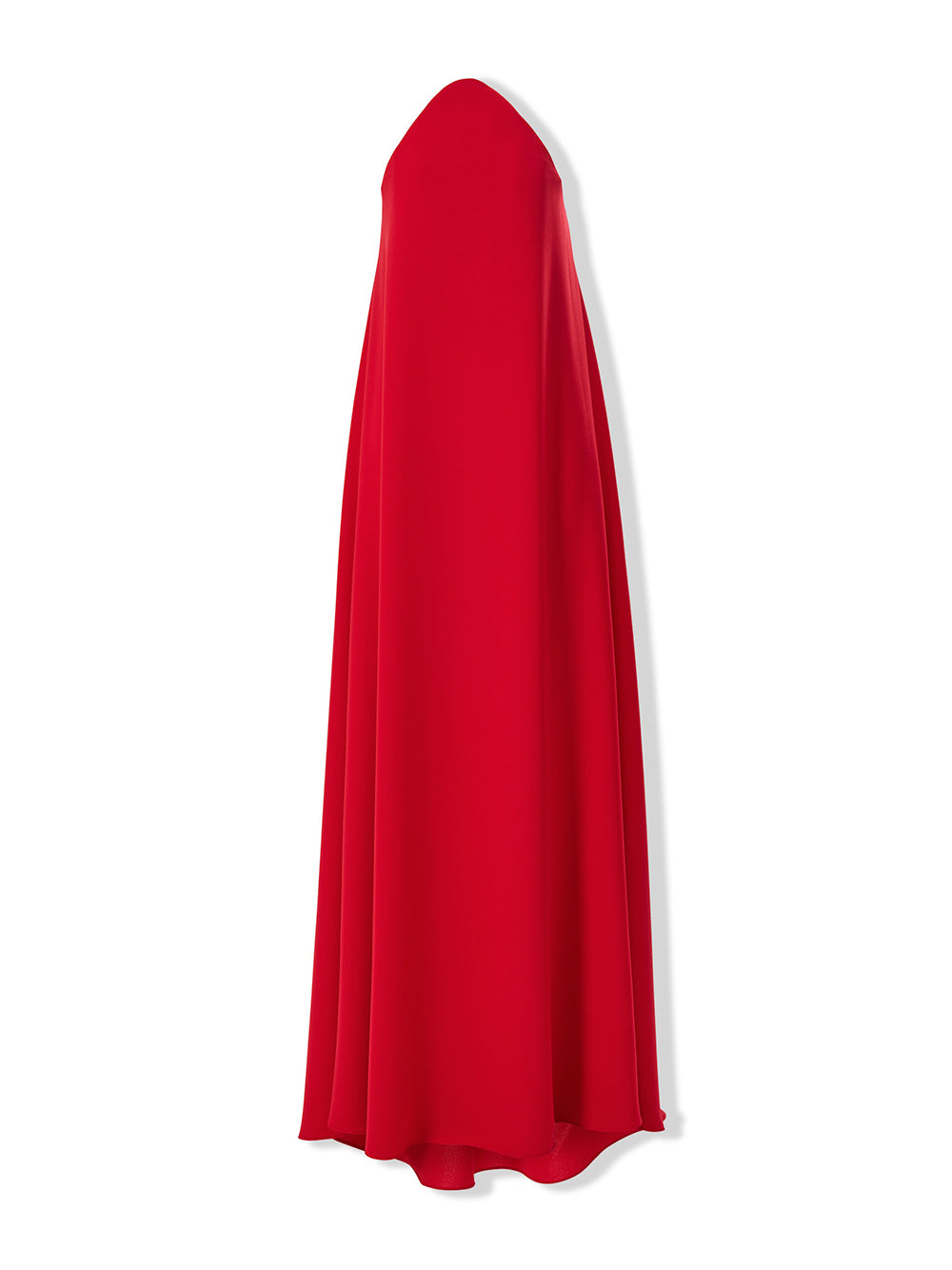 Strapless Curved Neckline Gown