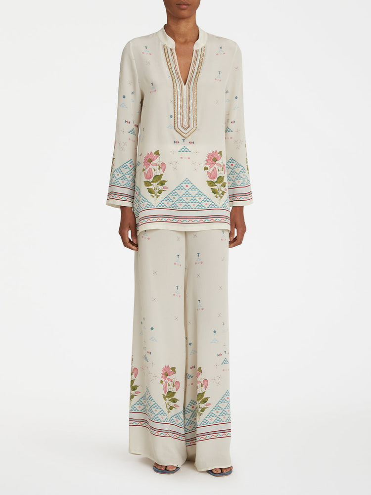 Emporio Sirenuse | Jamila Tunic in Indian Rose Print – Kirna