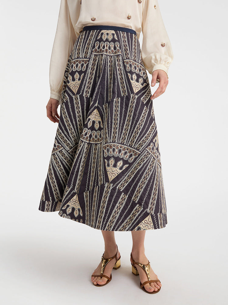 スカート eaphi SCARF MOTIF KNIT SKIRT ivory Chunky Knitted Scarf Beige | NA-KD