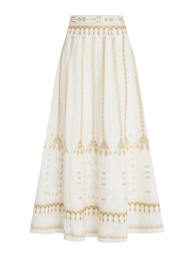 Venica☆Bijou embroidery skirt