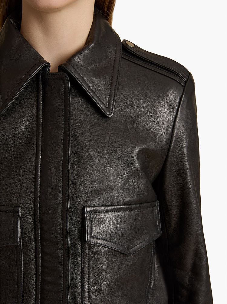 KHAITE | Cordelia Leather Jacket – Kirna Zabête