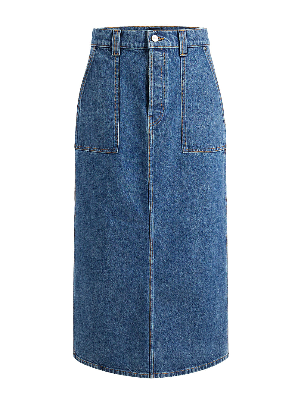 KHAITE | Genevieve Denim Skirt – Kirna Zabête