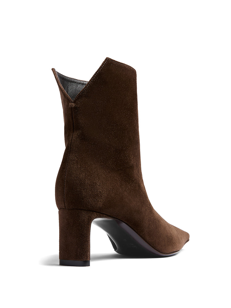 【関税込み】KHAITE 'Ona' ankle boots Ona Ankle Boot in Black Glazed Leather – KHAITE