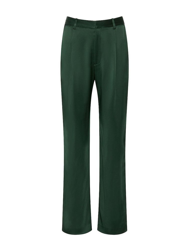 Lapointe | Satin Tapered Pleated Pants  Kirna Zabte