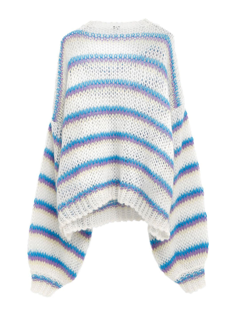 新品✨LOEWE アシンメトリ　変形　ボーダー　ホワイト　ブルー　長袖　XS Loewe | Mohair-Blend Anagram Sweater – Kirna Zabête