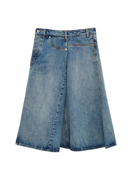 スカート LOEWE S540Y29L29 Skirts Draped skirt in nappa lambskin Black - LOEWE