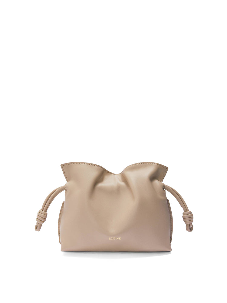 クラッチバッグ Loewe Clutch Flamenco Media Con Paillettes Medium Flamenco clutch in laminated lambskin Silver - LOEWE
