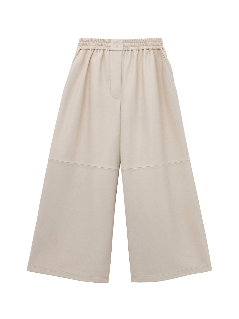 Cropped Lambskin Trousers
