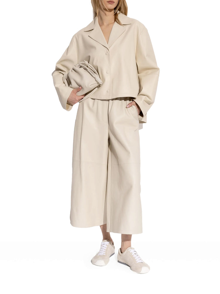 Loewe | Cropped Lambskin Trousers – Kirna Zabête