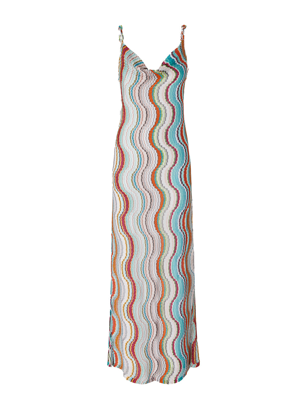 Lamé Wave Maxi Dress