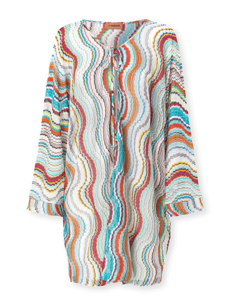【MISSONI】ストライプ mesh coverup MS25SQ14BV00HD-S91PF-4