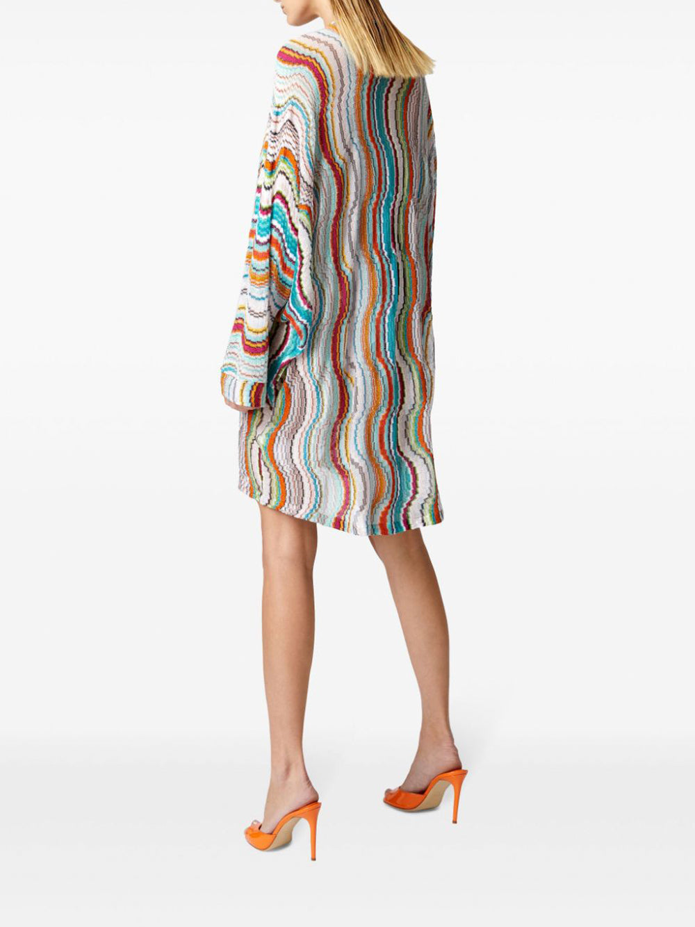 Lamé Wave Cover-Up Kaftan