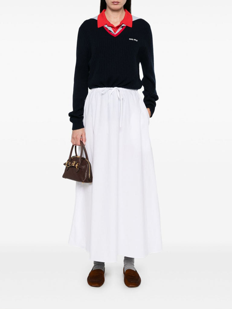Miu Miu | Ribbed V-Neck Cashmere Sweater – Kirna Zabête