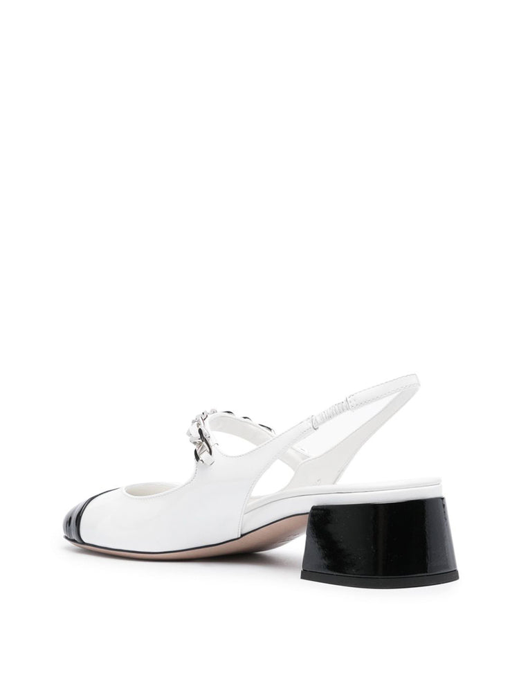 Miu Miu | Leather Slingback Mary Janes – Kirna Zabête