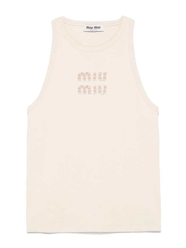 SS25P_MIUMIU_SLVLSLOGOTANK_ECR