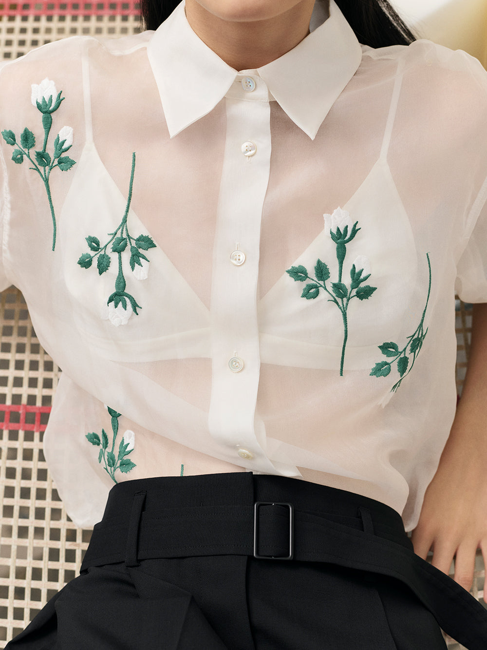 Oroton | Rosebud Organza Shirt Kirna Zabte Oroton | Rosebud Organza Shirt Kirna Zabte