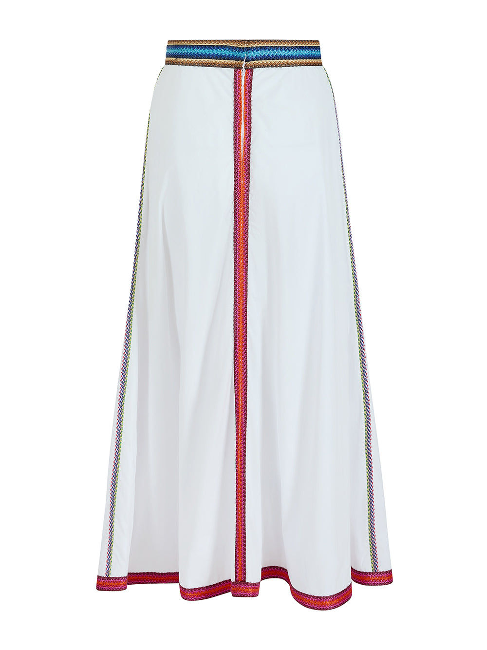 Quartered A-Line Midi Skirt
