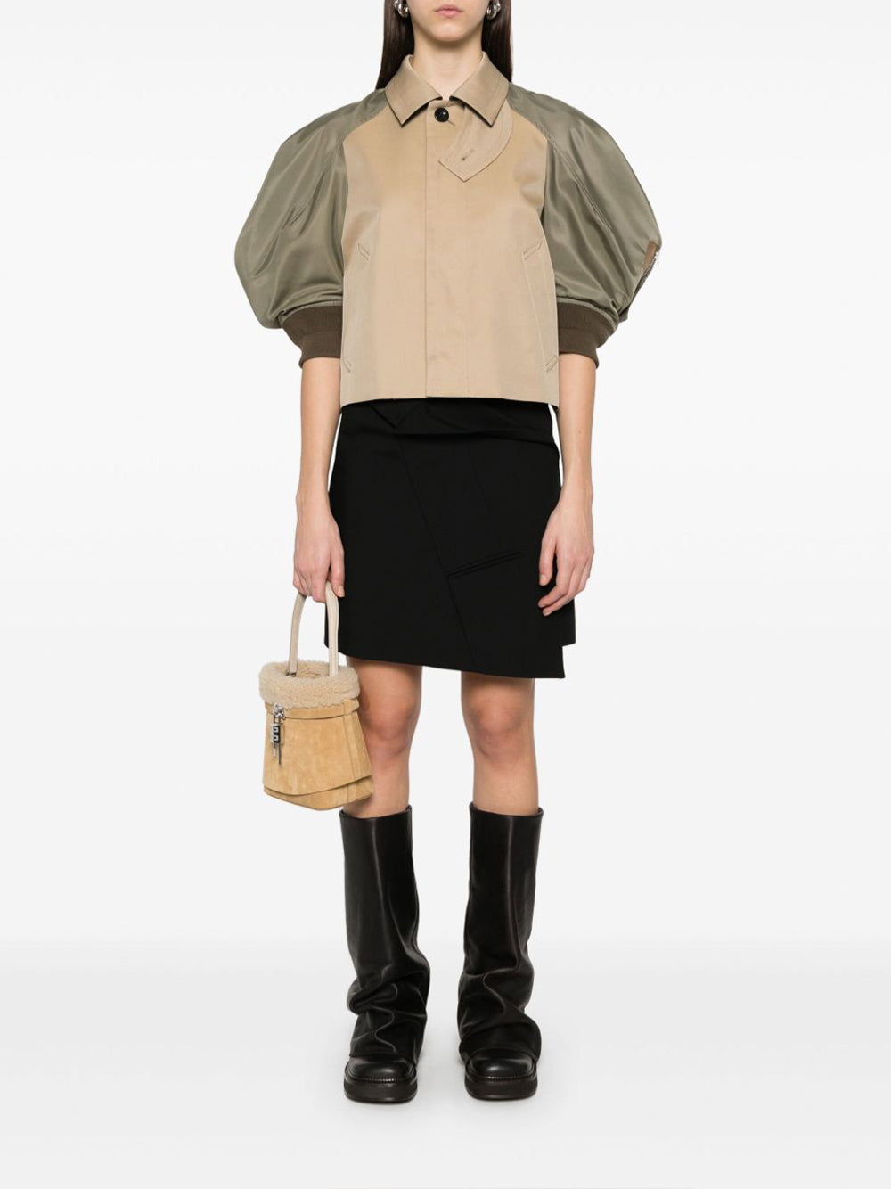 Cotton Gabardine x Nylon Twill Jacket