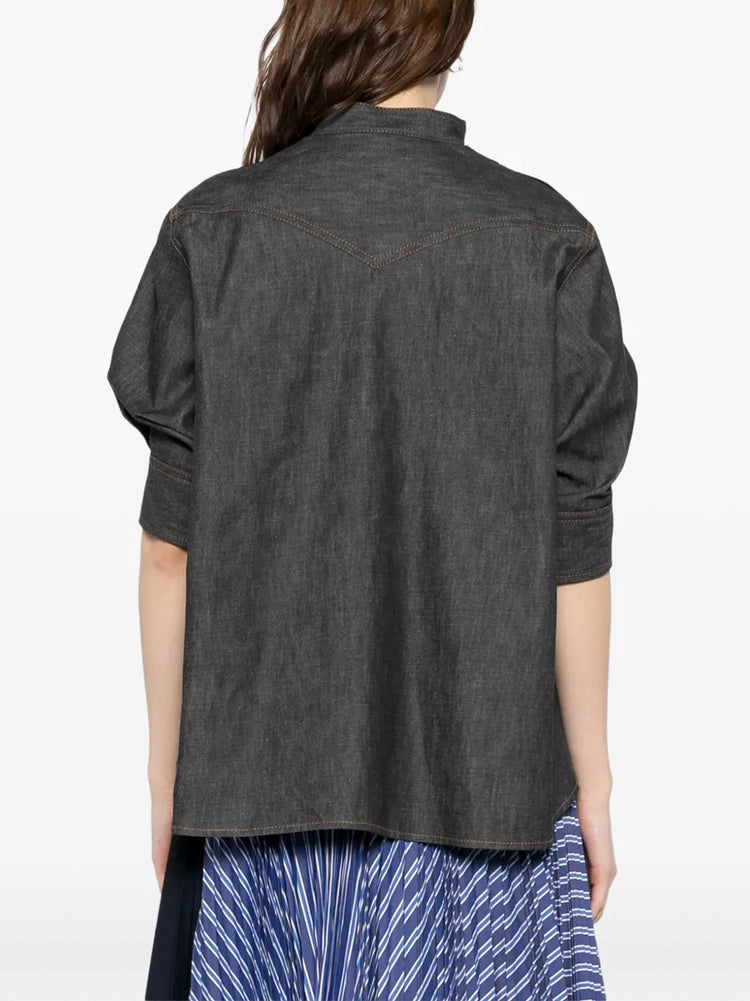 トップス sacai 21AW NYLON TWILL MIX PULLOVER sacai Matelasse Twill Mix Pullover | REVERSIBLE