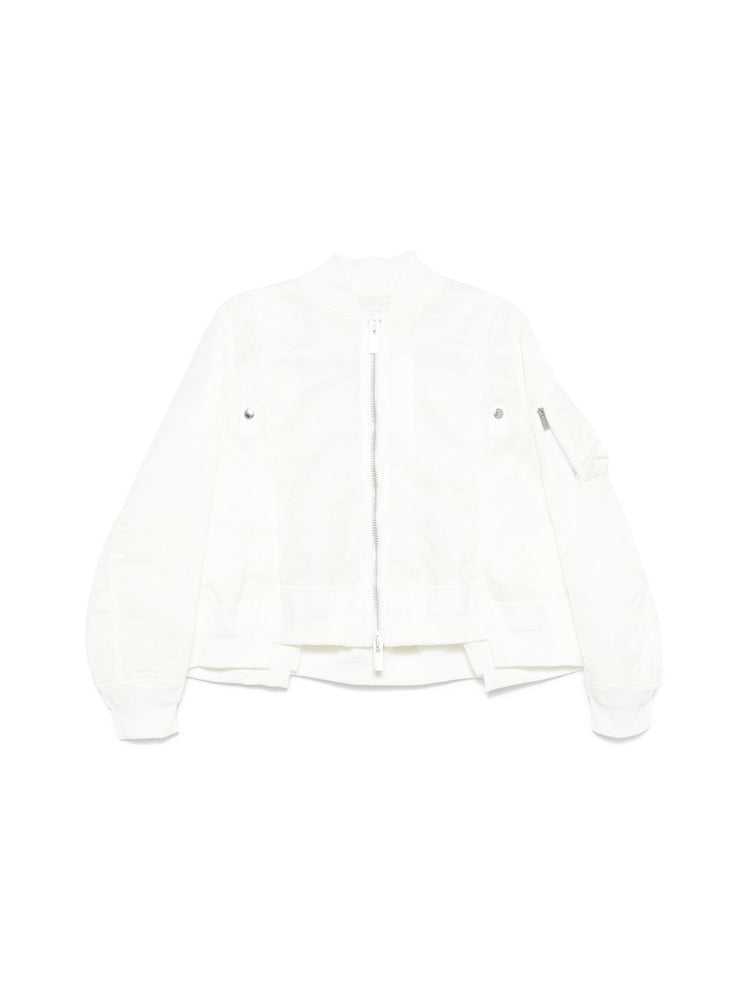 sacaiホリデー23 Quilted Blouson ブルゾン 1 White sacaiホリデー23