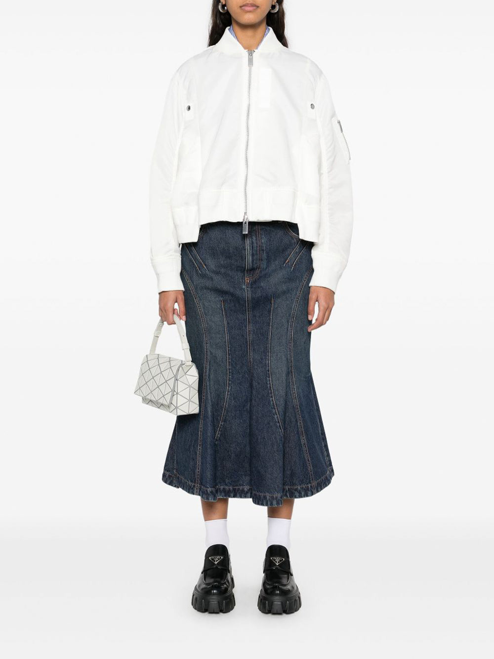 Nylon Twill Blouson Bomber