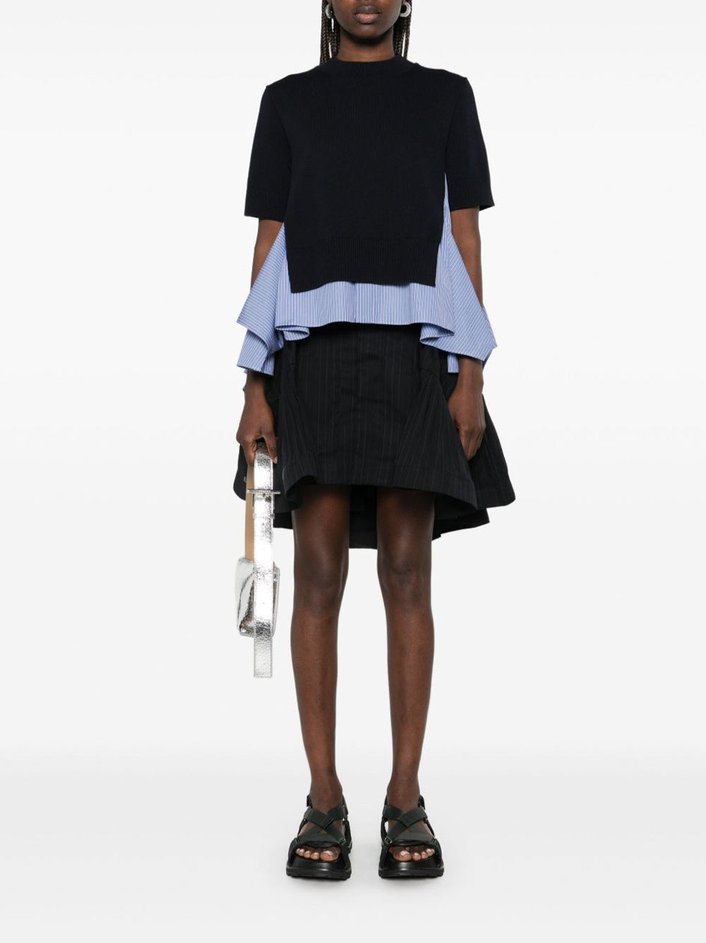 sacai | Cotton Poplin x Knit Pullover – Kirna Zabête
