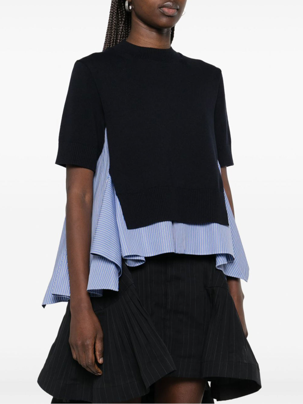 sacai | Cotton Poplin x Knit Pullover – Kirna Zabête