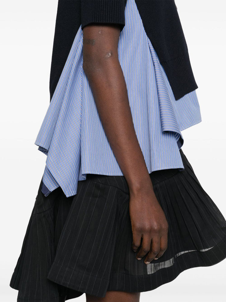 sacai | Cotton Poplin x Knit Pullover – Kirna Zabête