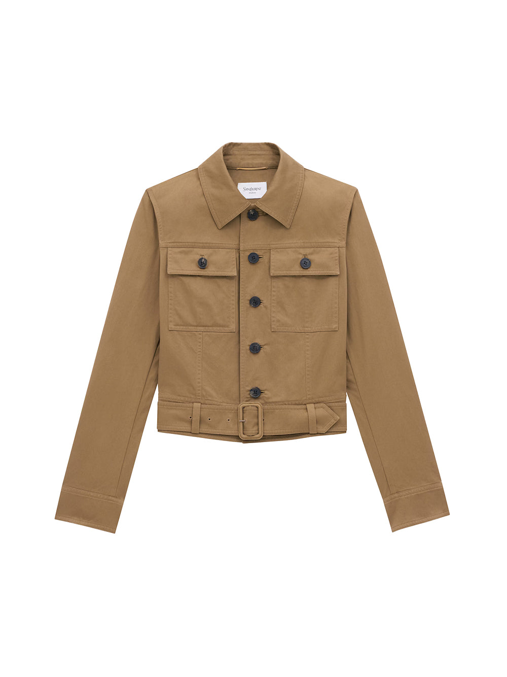 Cropped Cotton Serge Jacket