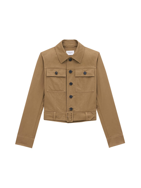 Saint Laurent | Cropped Cotton Serge Jacket – Kirna Zabête