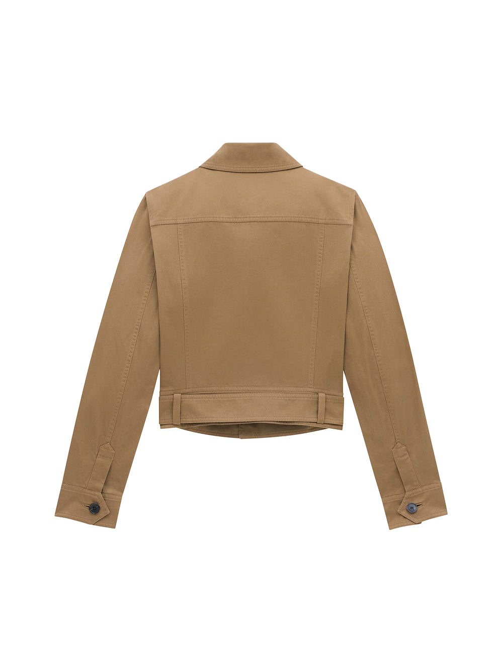 Cropped Cotton Serge Jacket