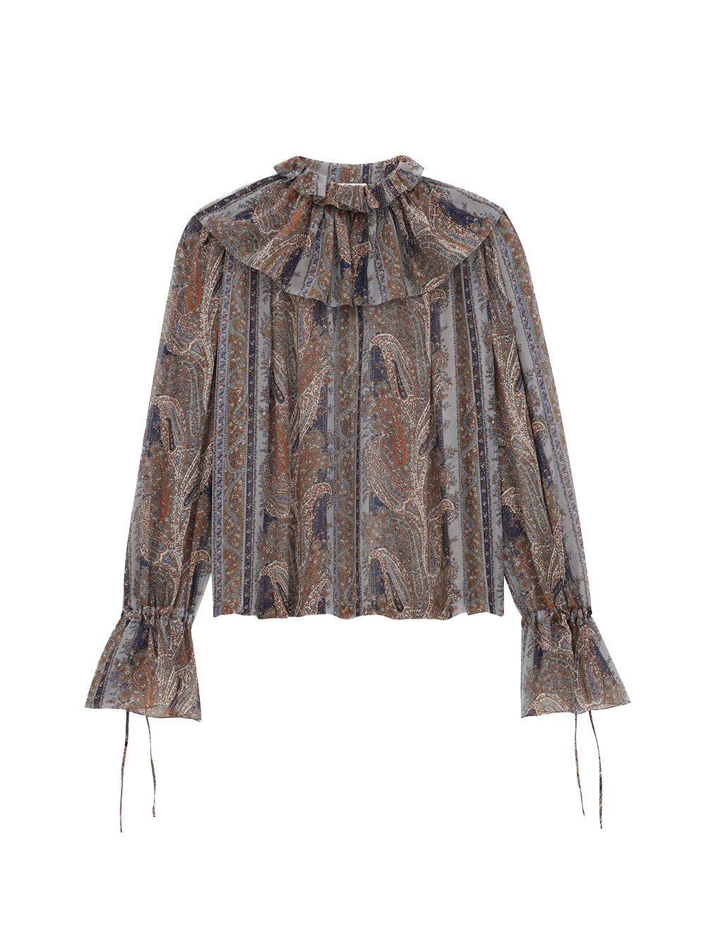 Paisley Silk Georgette Blouse