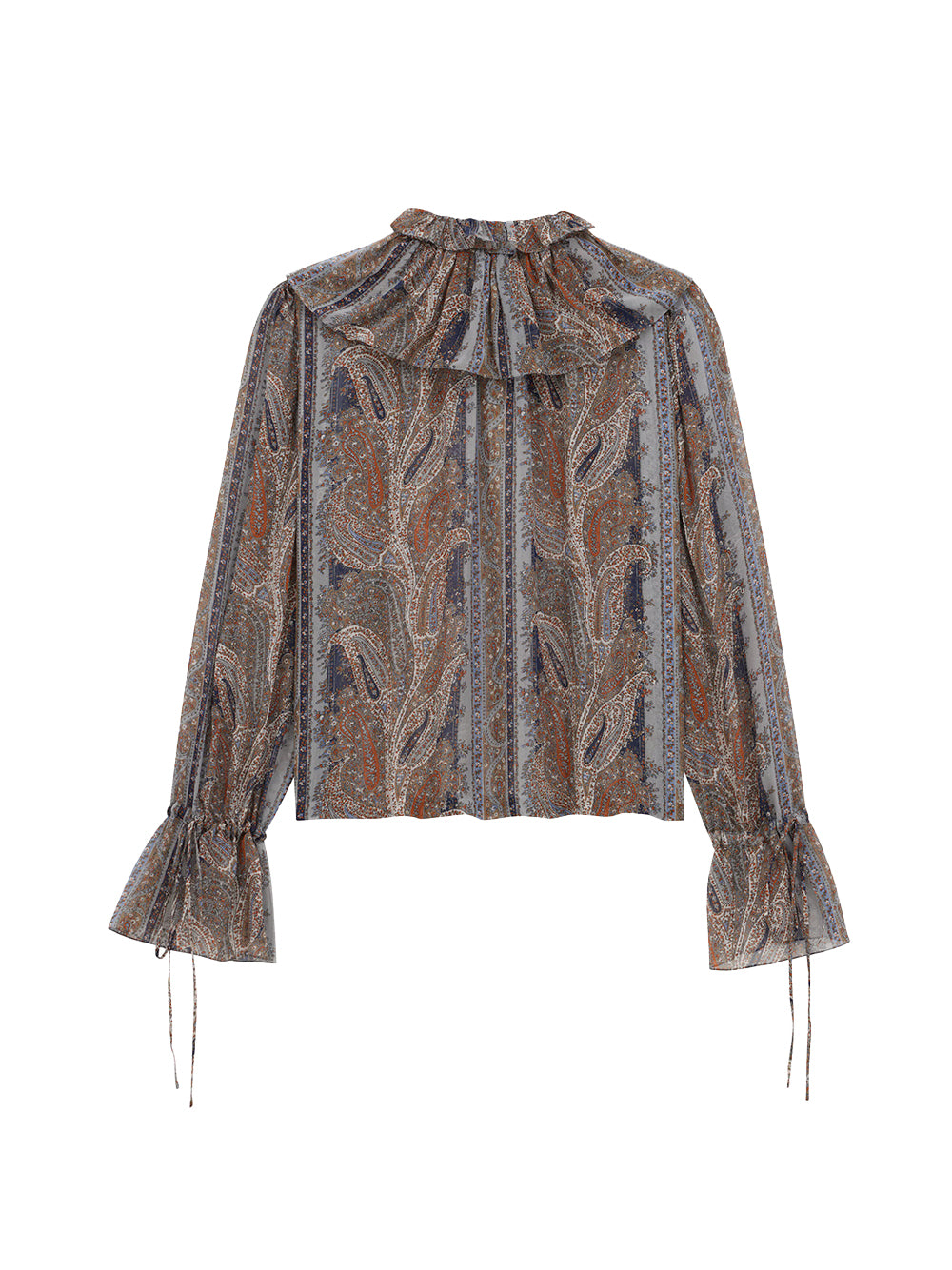 Paisley Silk Georgette Blouse