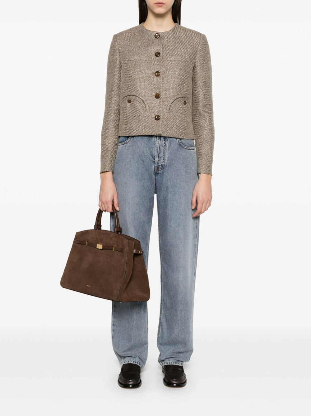 Linen-Silk and Cotton Shamo Bolero