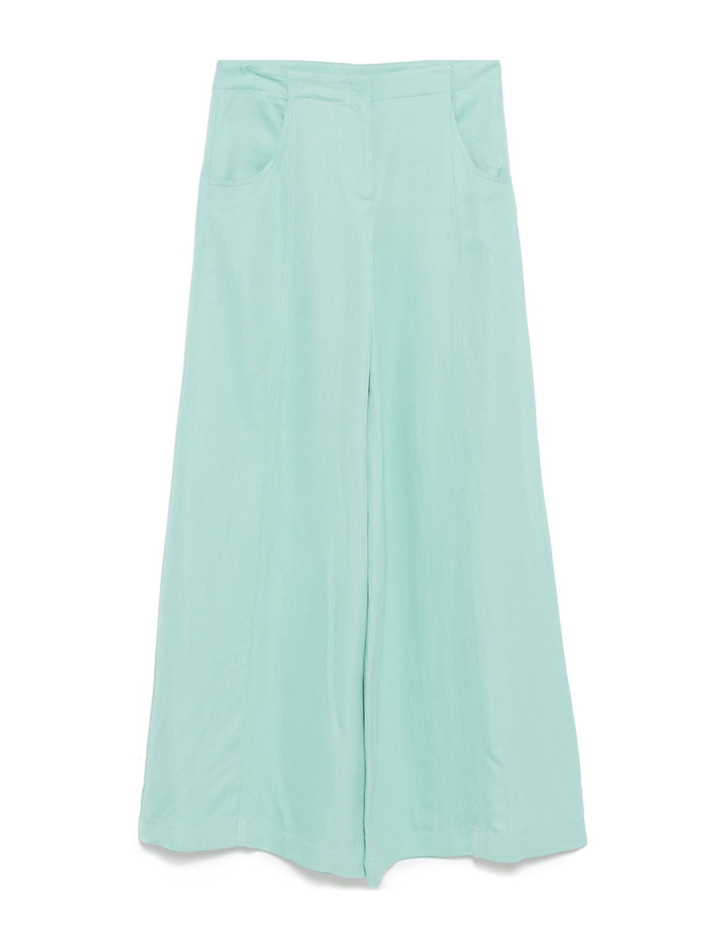 Demie Pants in Coated Viscose Linen