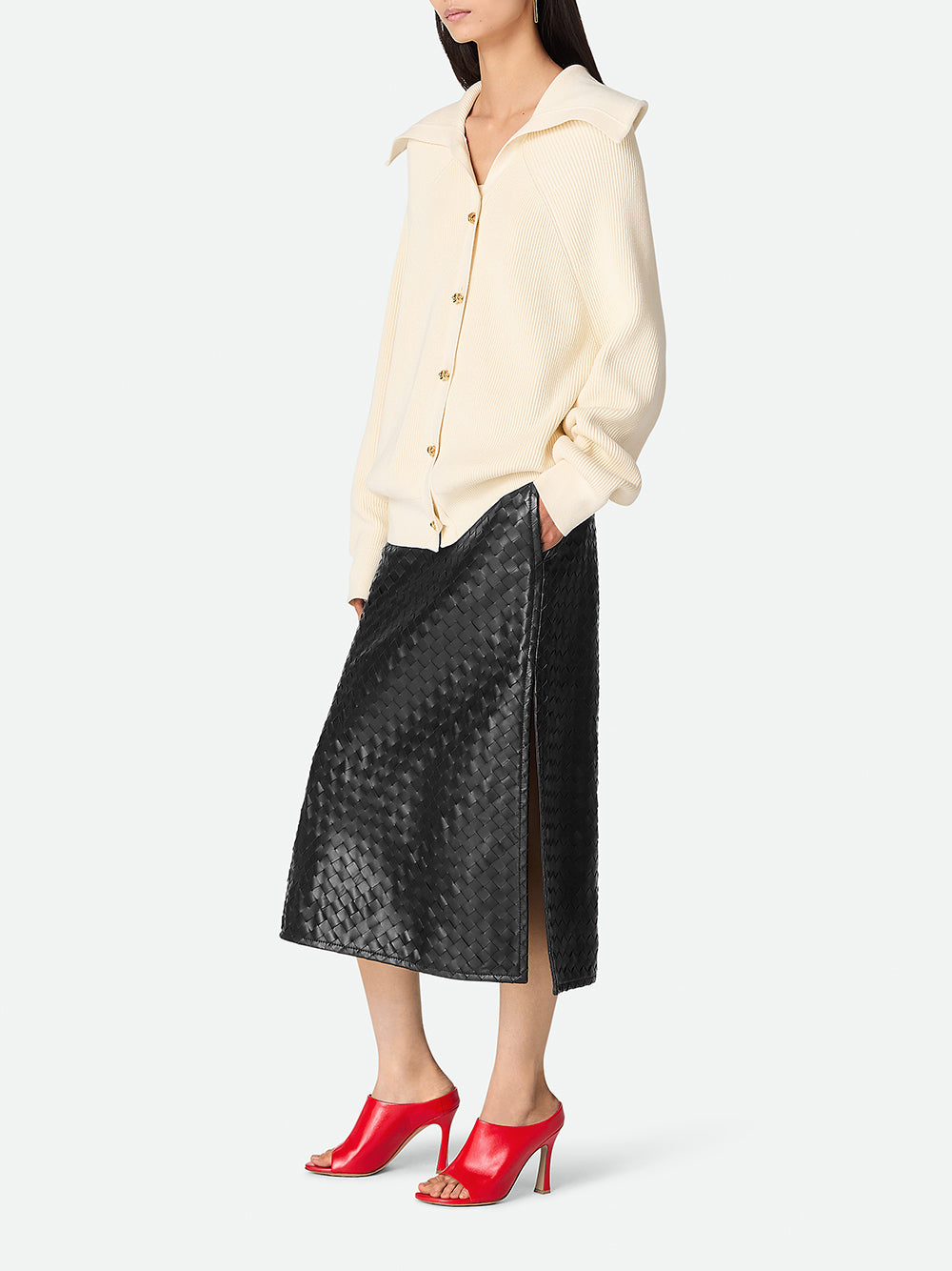 Cotton Ribbed Cardigan