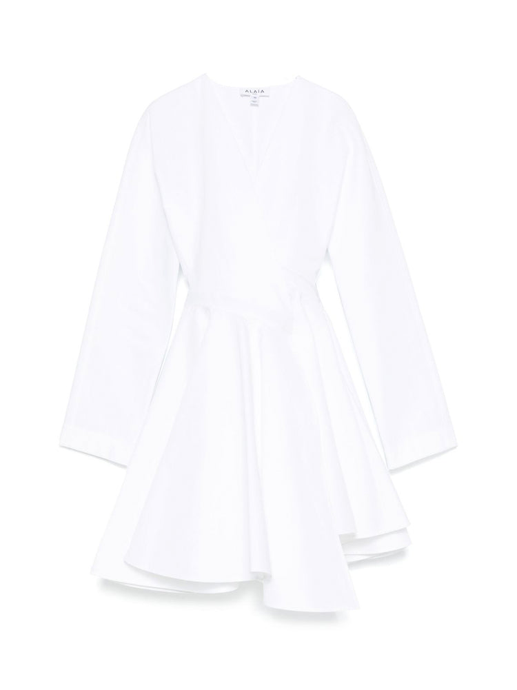 Asymmetric Poplin Mini Dress Asymmetric Poplin Mini Dress