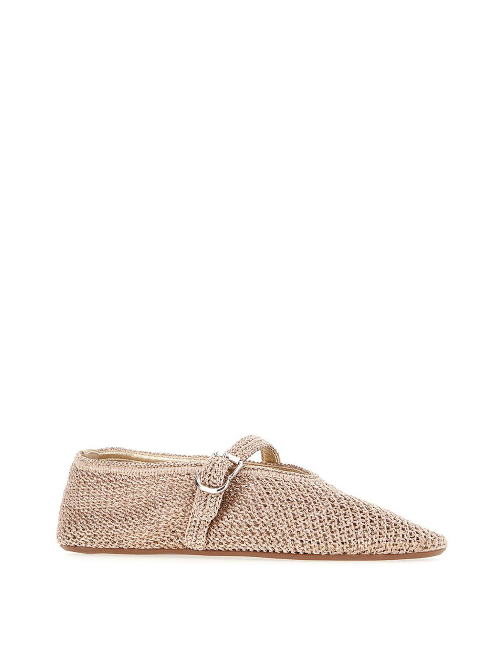 Knit Lurex Ballet Flats