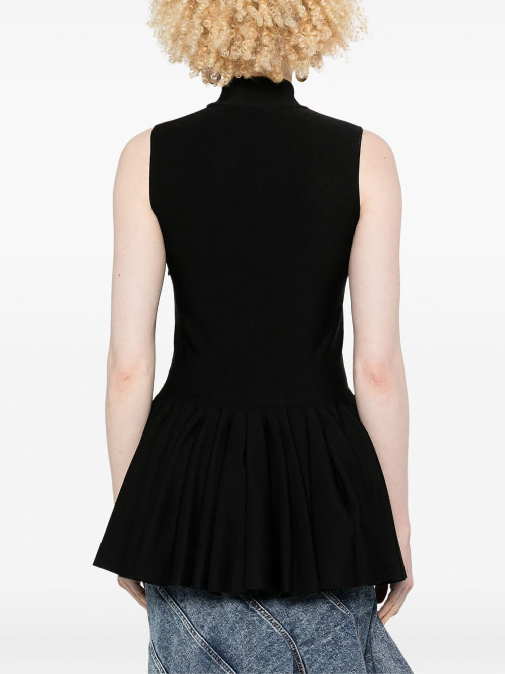Wool Blend Godet Top
