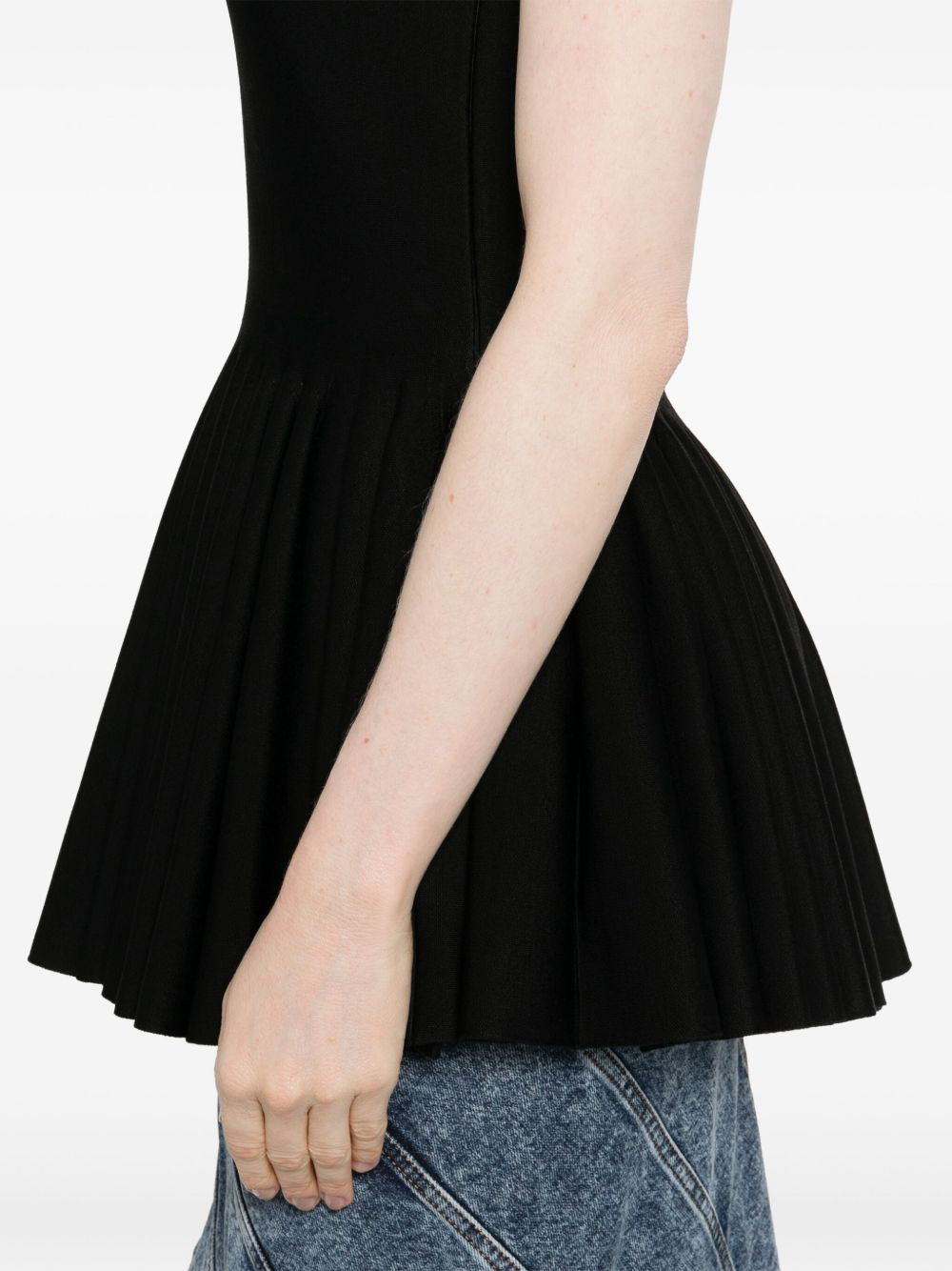 Wool Blend Godet Top