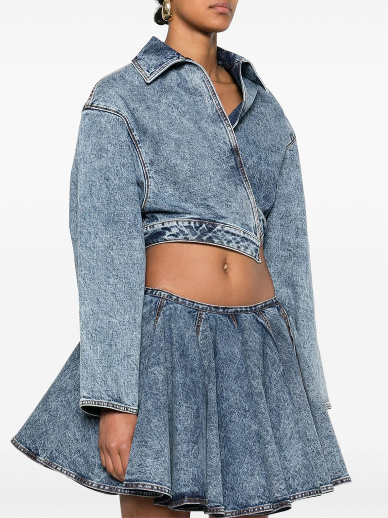 SALE【Alaia】スパイラル デニム ジャケット ALAÏA | Spiral Denim Jacket – Kirna Zabête