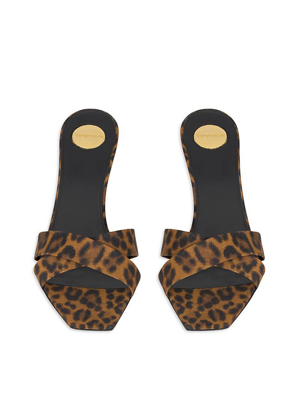 Leopard Grosgrain Jill Mules